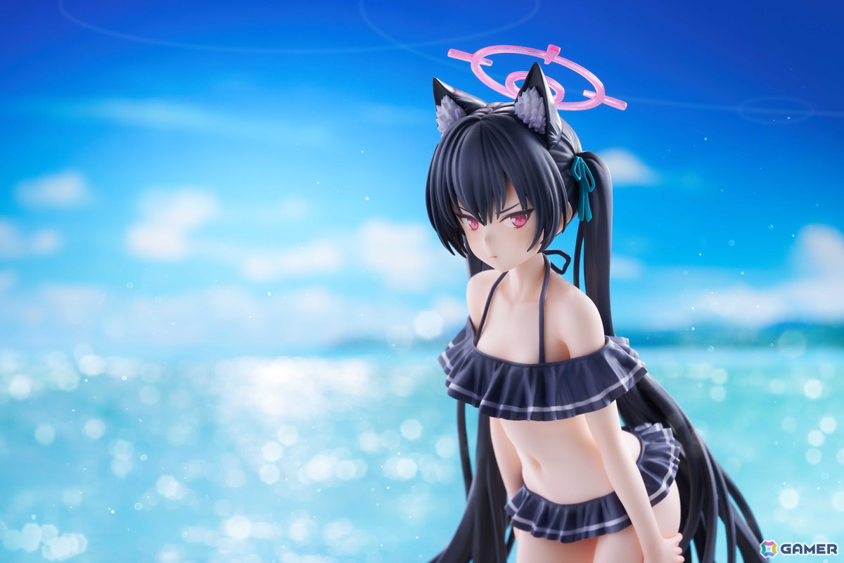 「ブルアカ」セリカが水着姿で1/7スケールフィギュア化!長い黒髪に可愛すぎる水着、休暇に対しても真剣な表情まで忠実に立体化の画像