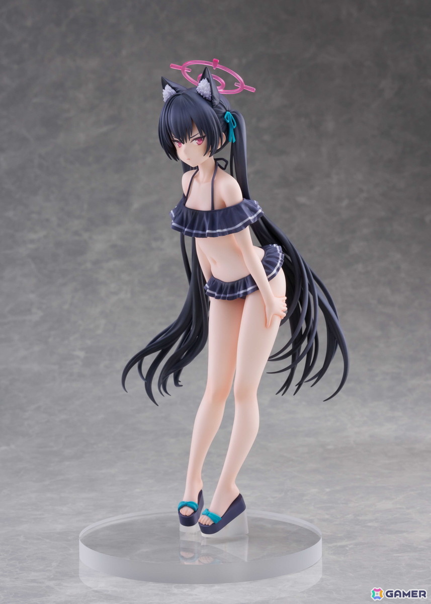 「ブルアカ」セリカが水着姿で1/7スケールフィギュア化!長い黒髪に可愛すぎる水着、休暇に対しても真剣な表情まで忠実に立体化の画像