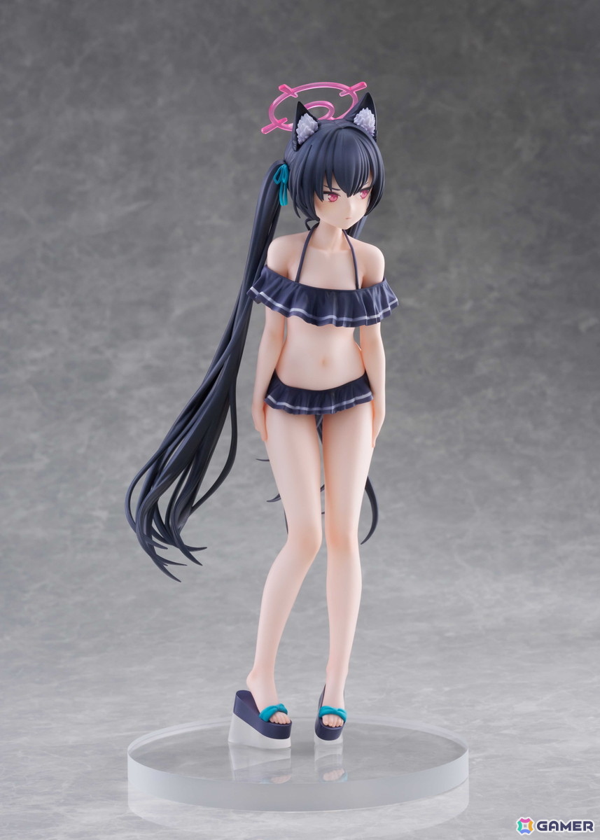「ブルアカ」セリカが水着姿で1/7スケールフィギュア化!長い黒髪に可愛すぎる水着、休暇に対しても真剣な表情まで忠実に立体化の画像