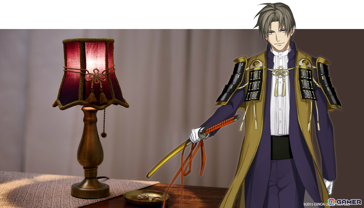 「刀剣乱舞ONLINE」加州清光、へし切長谷部をイメージしたテーブルランプが登場！シェードやプルスイッチのデザインなどこだわりが詰まったアイテムにの画像