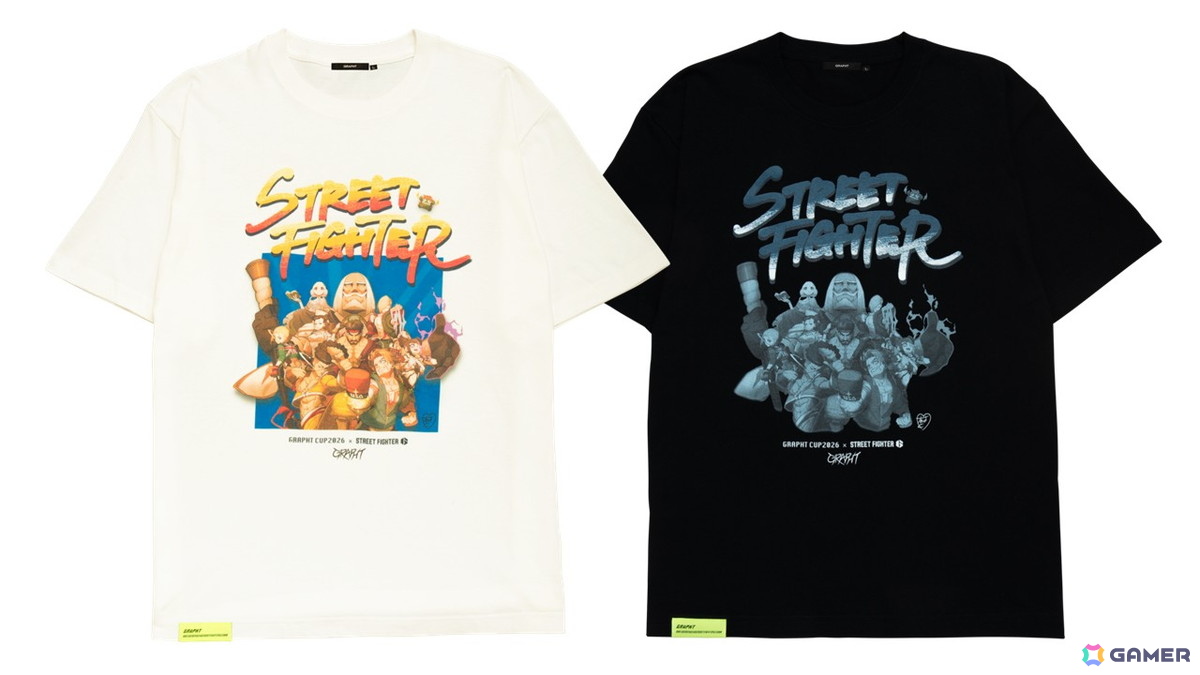 ストリートファイター6 GC26 Tシャツ バニラホワイト / ブラック（M / L / XL）税込5,500円