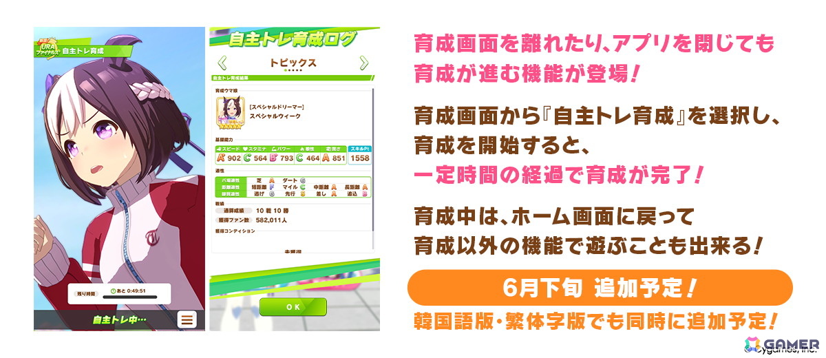 「ウマ娘」新育成シナリオ「らっしゃい！トレセン軒！ ～恩返し、始めました～」が6月下旬に登場！マンハッタンカフェとジェンティルドンナが登場するピックアップガチャは5月29日からの画像9