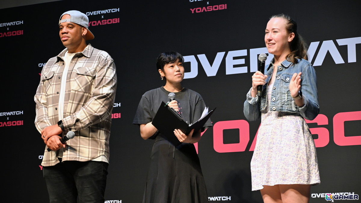 左がケニー・ハドソン氏（Blizzard Entertainment Overwatch Lead Hero Producer）、右がミランダ・モイヤー氏（Blizzard Entertainment Overwatch Narrative Design Lead）