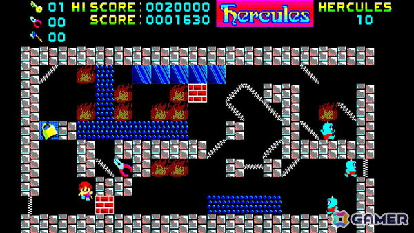 ダッシュを武器に怪物たちと体当たりで戦うパズルゲーム「EGGコンソール へらくれす PC-8801mkIISR」がSwitchで配信！の画像3