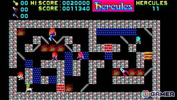 ダッシュを武器に怪物たちと体当たりで戦うパズルゲーム「EGGコンソール へらくれす PC-8801mkIISR」がSwitchで配信！の画像4