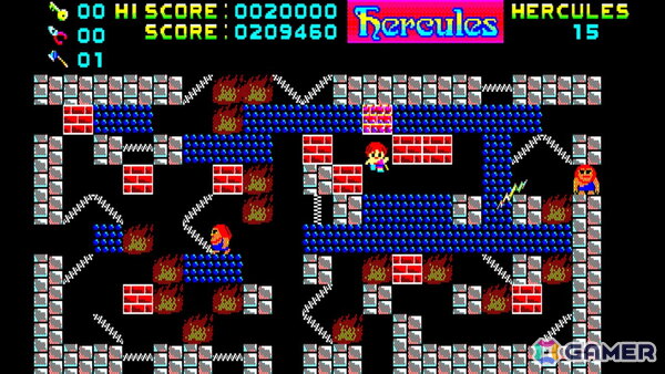 ダッシュを武器に怪物たちと体当たりで戦うパズルゲーム「EGGコンソール へらくれす PC-8801mkIISR」がSwitchで配信！の画像5
