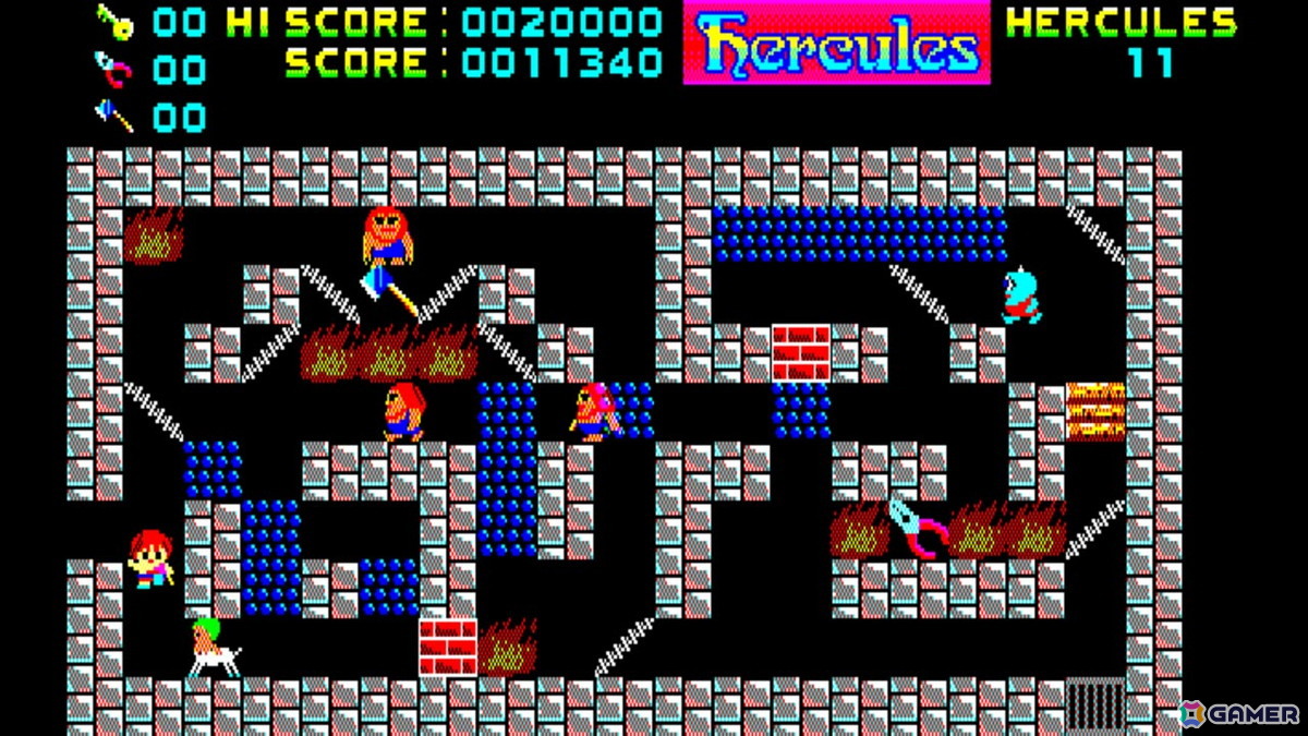 ダッシュを武器に怪物たちと体当たりで戦うパズルゲーム「EGGコンソール へらくれす PC-8801mkIISR」がSwitchで配信！の画像