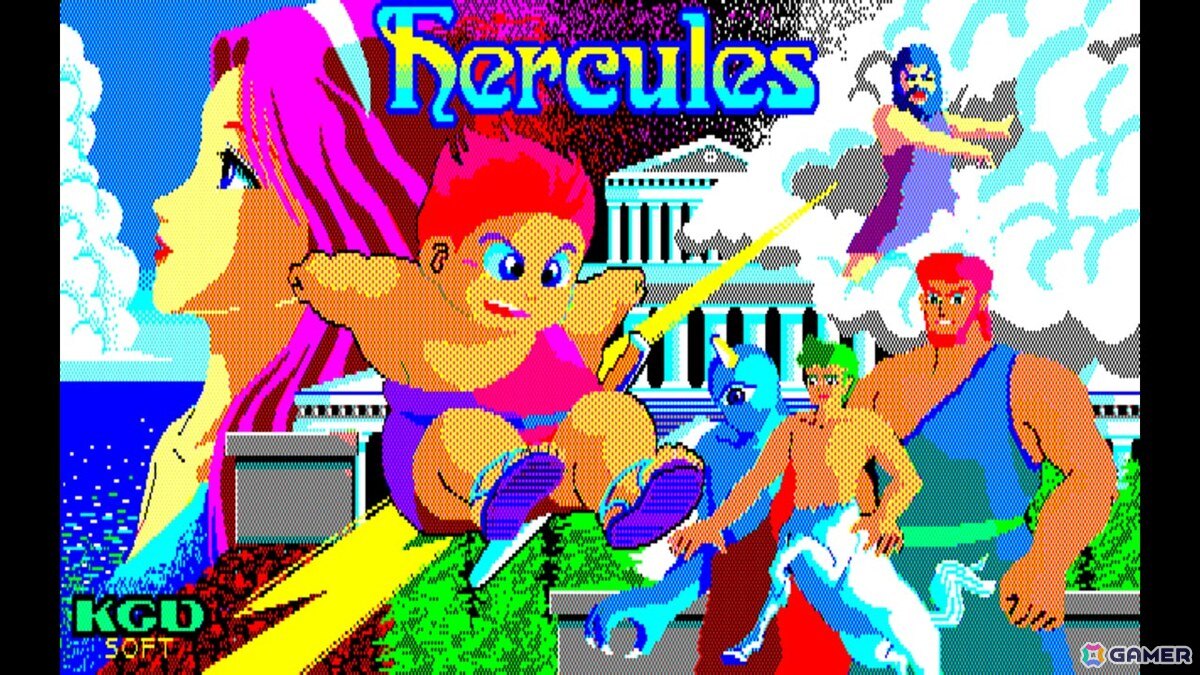 ダッシュを武器に怪物たちと体当たりで戦うパズルゲーム「EGGコンソール へらくれす PC-8801mkIISR」がSwitchで配信！の画像