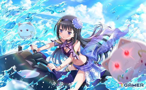 「魔法少女まどか☆マギカ Magia Exedra」に暁美ほむら（水着）登場！マギカストーン最大6,000個&最大80連ガチャ無料のまどドラ海開きキャンペーンもの画像2
