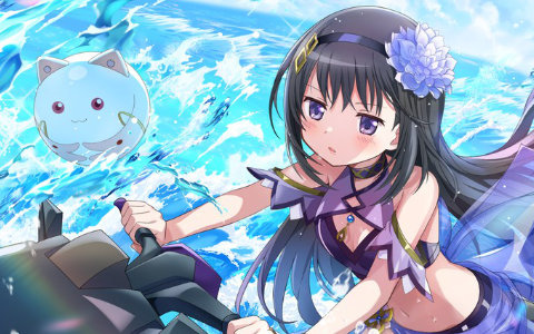 「魔法少女まどか☆マギカ Magia Exedra」に暁美ほむら（水着）登場！マギカストーン最大6,000個&最大80連ガチャ無料のまどドラ海開きキャンペーンも