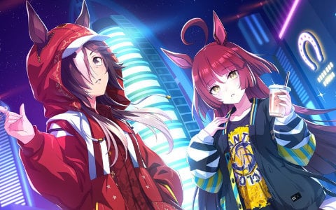「ウマ娘 プリティーダービー」ウオッカとレッドディザイアをモチーフにしたgladgarbコラボアイテムが登場！
