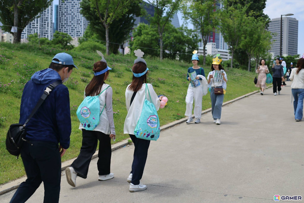 たくさんの参加者で賑わっていた漢江公園