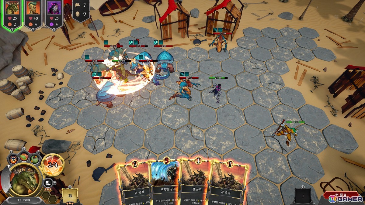 タクティカルカードストラテジーゲーム「魔法と鋼鉄の英雄たち」がSteamで配信！グリッドバトルやデッキ構築などを組み合わせたゲーム性に注目の画像3
