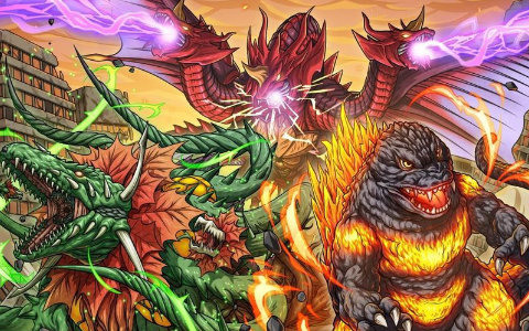 「ゴジラ バトルライン」5周年記念イベント開催!ビオランテ・ハーベスト、デストロイア(超ドラゴン体)が参戦