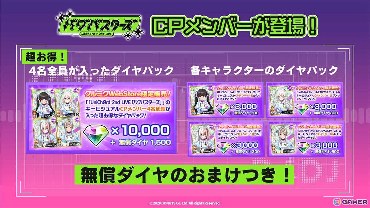 D4DJ、UniChØrd 2nd LIVE「バグバスターズ」で新曲のサブスクリプション配信とゲーム内実装が発表！の画像