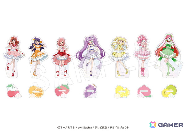 「プリティーシリーズ」とフルーツパーラー「果実園リーベル」がコラボ！あいら、みあ、なる、らぁら、ゆい、みらい、まつりモチーフのメニューや描き下ろしグッズが展開の画像10