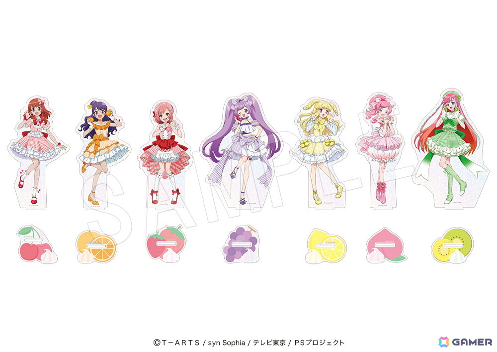 「プリティーシリーズ」とフルーツパーラー「果実園リーベル」がコラボ!あいら、みあ、なる、らぁら、ゆい、みらい、まつりモチーフのメニューや描き下ろしグッズが展開の画像