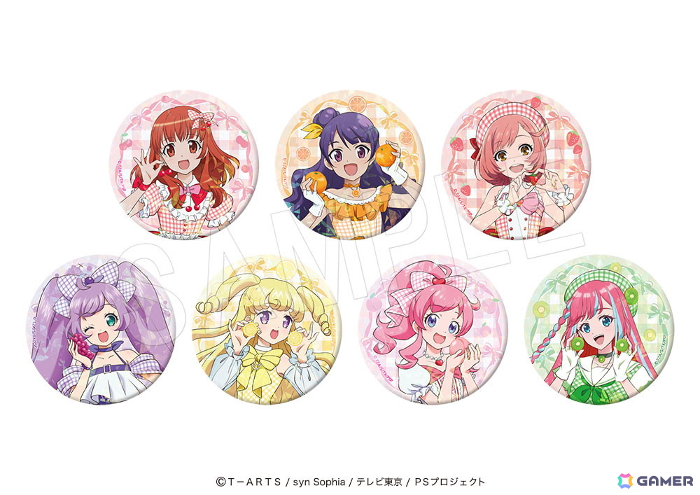 「プリティーシリーズ」とフルーツパーラー「果実園リーベル」がコラボ!あいら、みあ、なる、らぁら、ゆい、みらい、まつりモチーフのメニューや描き下ろしグッズが展開の画像