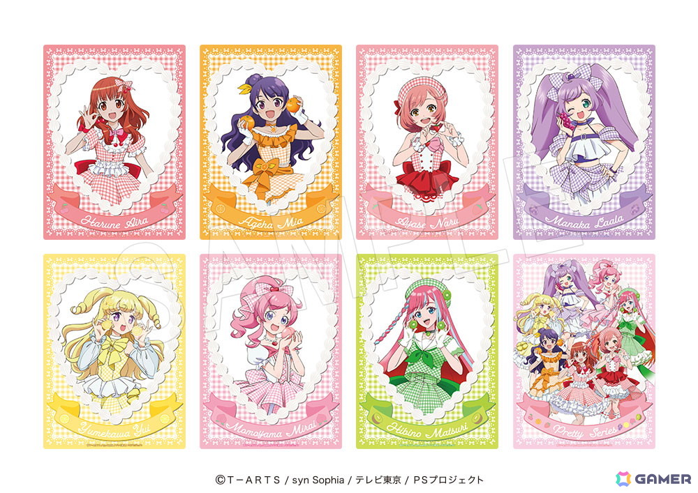 「プリティーシリーズ」とフルーツパーラー「果実園リーベル」がコラボ!あいら、みあ、なる、らぁら、ゆい、みらい、まつりモチーフのメニューや描き下ろしグッズが展開の画像