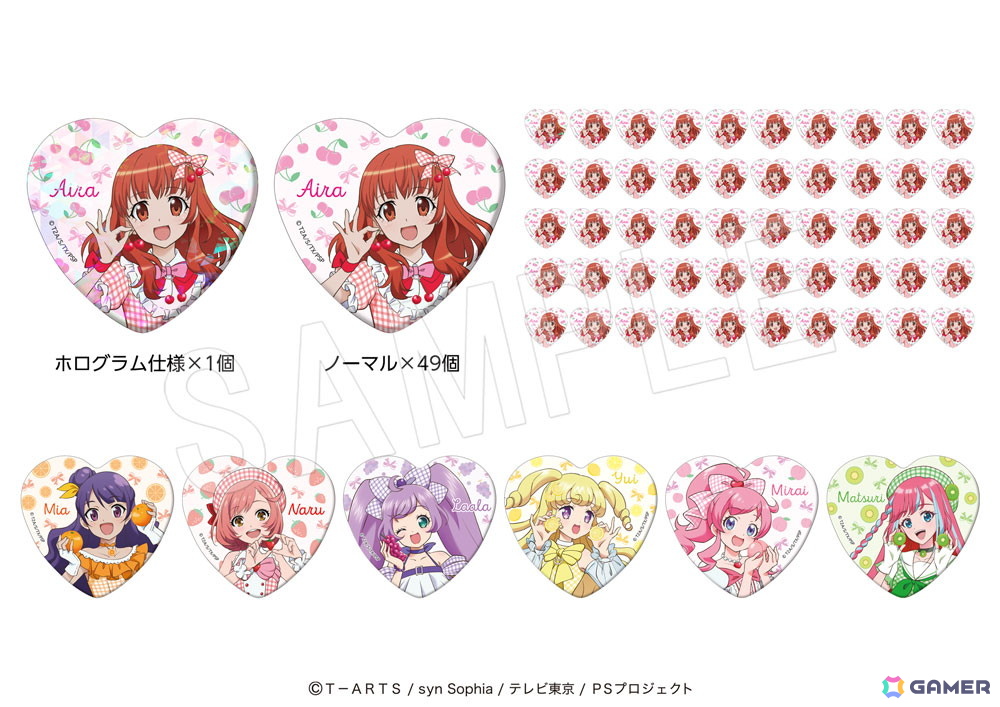 「プリティーシリーズ」とフルーツパーラー「果実園リーベル」がコラボ!あいら、みあ、なる、らぁら、ゆい、みらい、まつりモチーフのメニューや描き下ろしグッズが展開の画像