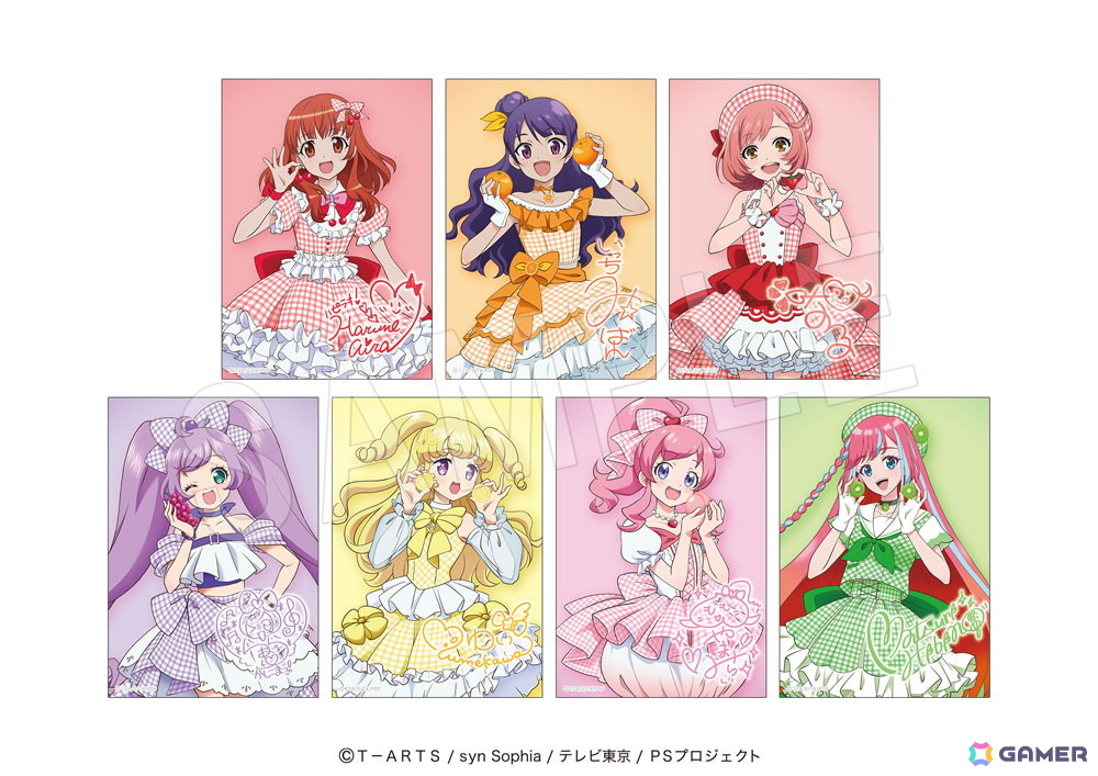 「プリティーシリーズ」とフルーツパーラー「果実園リーベル」がコラボ!あいら、みあ、なる、らぁら、ゆい、みらい、まつりモチーフのメニューや描き下ろしグッズが展開の画像