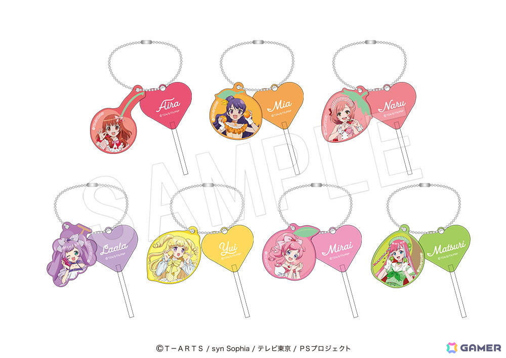 「プリティーシリーズ」とフルーツパーラー「果実園リーベル」がコラボ!あいら、みあ、なる、らぁら、ゆい、みらい、まつりモチーフのメニューや描き下ろしグッズが展開の画像