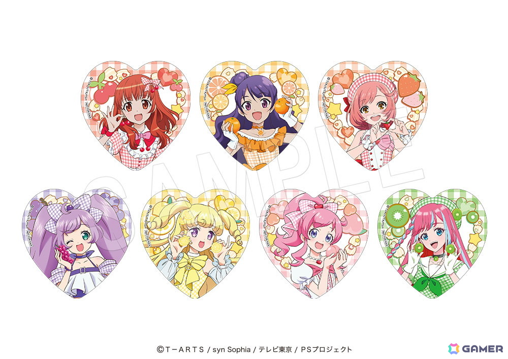 「プリティーシリーズ」とフルーツパーラー「果実園リーベル」がコラボ!あいら、みあ、なる、らぁら、ゆい、みらい、まつりモチーフのメニューや描き下ろしグッズが展開の画像
