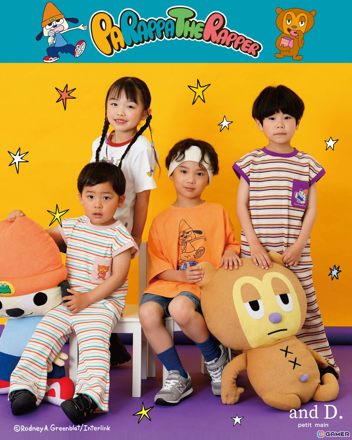 パラッパラッパー」パラッパ、PJベリー、タマネギ先生などをモチーフに