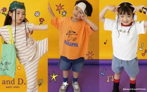 「パラッパラッパー」パラッパ、PJベリー、タマネギ先生などをモチーフにしたアパレルが登場!親子スタイルも楽しめる