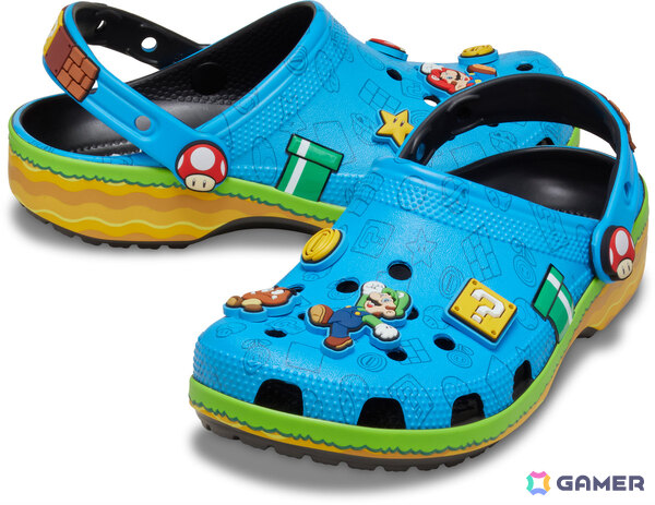 クロックスと「スーパーマリオ」のコラボアイテムが7月16日に発売！マリオやピーチ、ヨッシー、クッパといったキャラクターたちがモチーフにの画像5