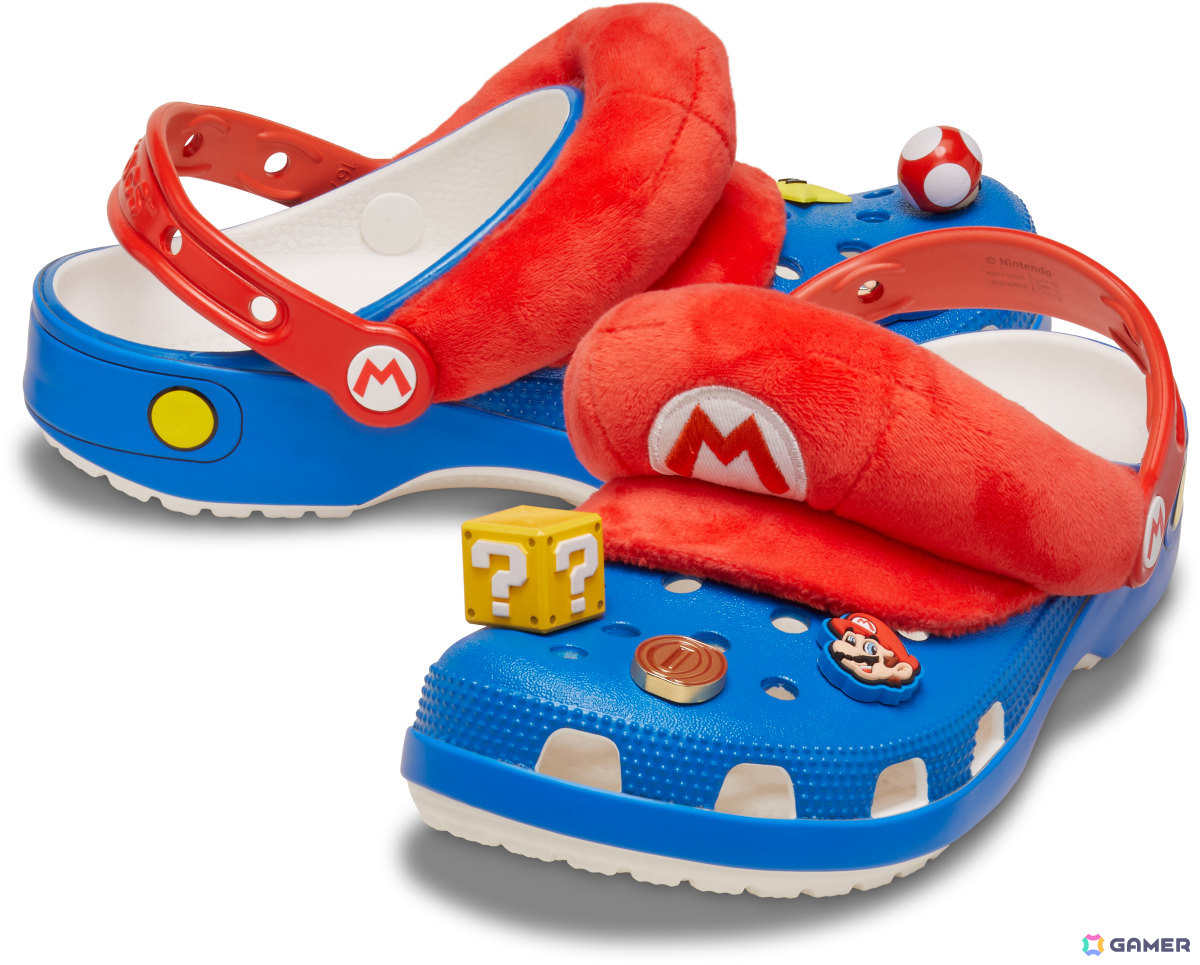 クロックスと「スーパーマリオ」のコラボアイテムが7月16日に発売！マリオやピーチ、ヨッシー、クッパといったキャラクターたちがモチーフにの画像