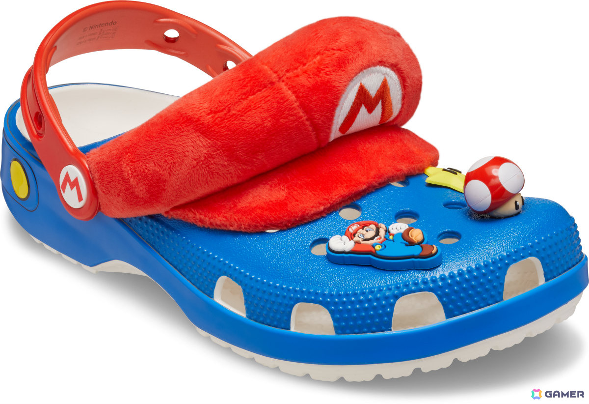 クロックスと「スーパーマリオ」のコラボアイテムが7月16日に発売！マリオやピーチ、ヨッシー、クッパといったキャラクターたちがモチーフにの画像