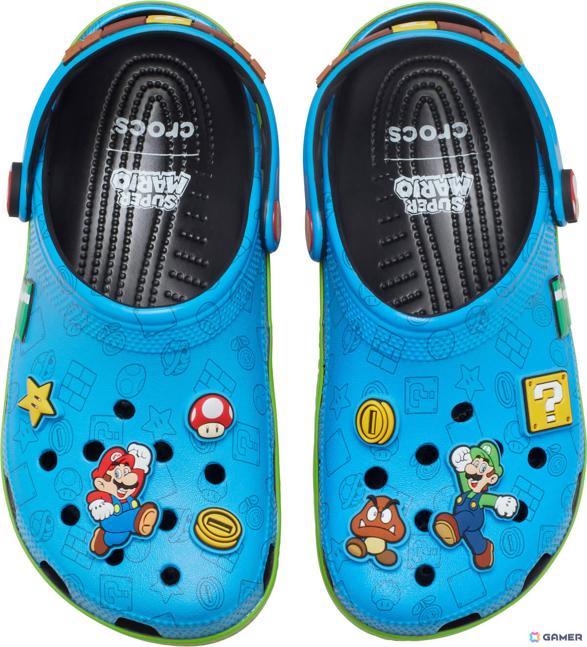 クロックスと「スーパーマリオ」のコラボアイテムが7月16日に発売！マリオやピーチ、ヨッシー、クッパといったキャラクターたちがモチーフにの画像