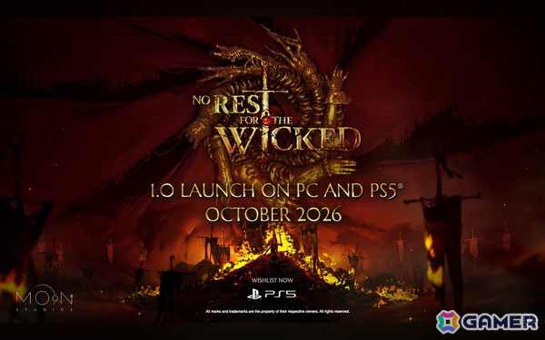 PS5版「No Rest for the Wicked」が2026年10月に登場!PC版も同時に正式リリースの画像1