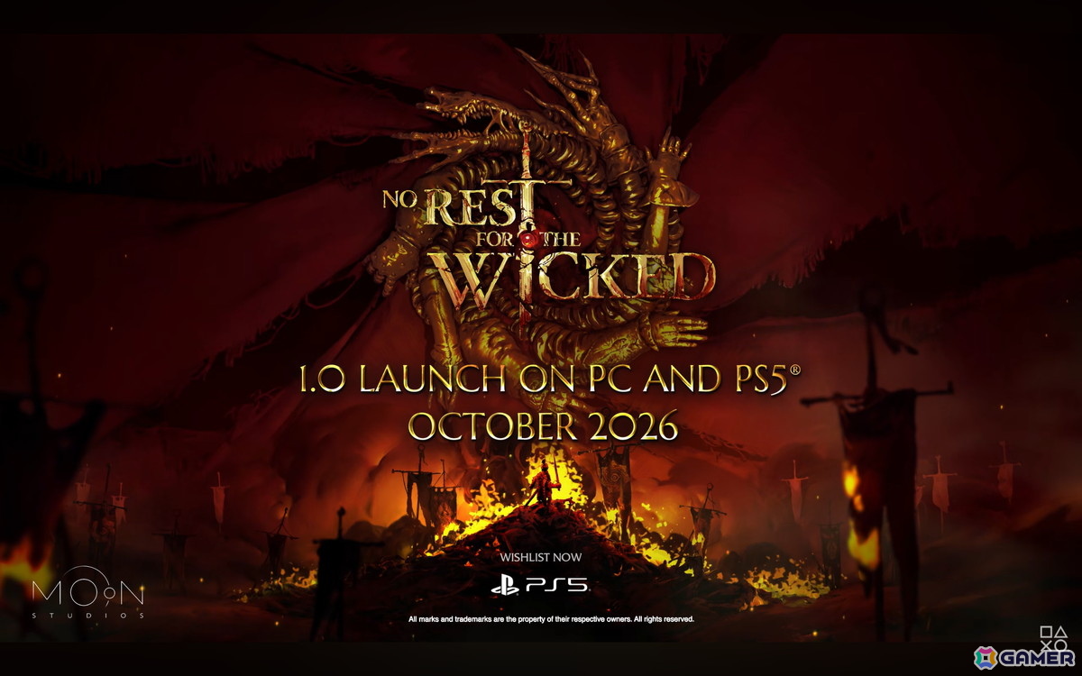 PS5版「No Rest for the Wicked」が2026年10月に登場！PC版も同時に正式リリースの画像1