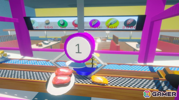レーンを流れるお寿司をクレーンで捕まえる物理演算コメディゲーム「お寿司クレーンゲーム」が7月13日にSteamでリリース！SteamNextフェスにも参加の画像