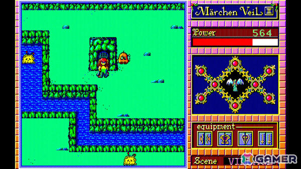 湖の王子となり自分に呪いをかけた魔法使いを探す冒険に出るアクションRPG「EGGコンソール メルヘンヴェールII PC-9801」がSwitchで配信！の画像