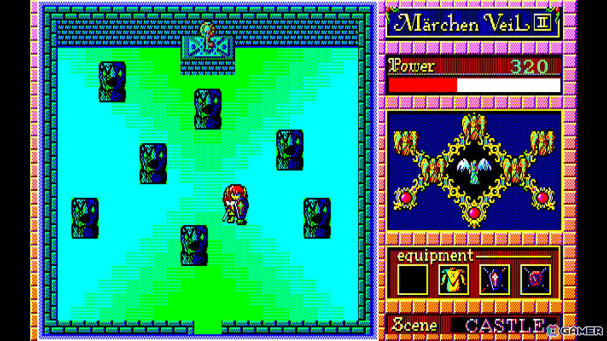 湖の王子となり自分に呪いをかけた魔法使いを探す冒険に出るアクションRPG「EGGコンソール メルヘンヴェールII PC-9801」がSwitchで配信！の画像