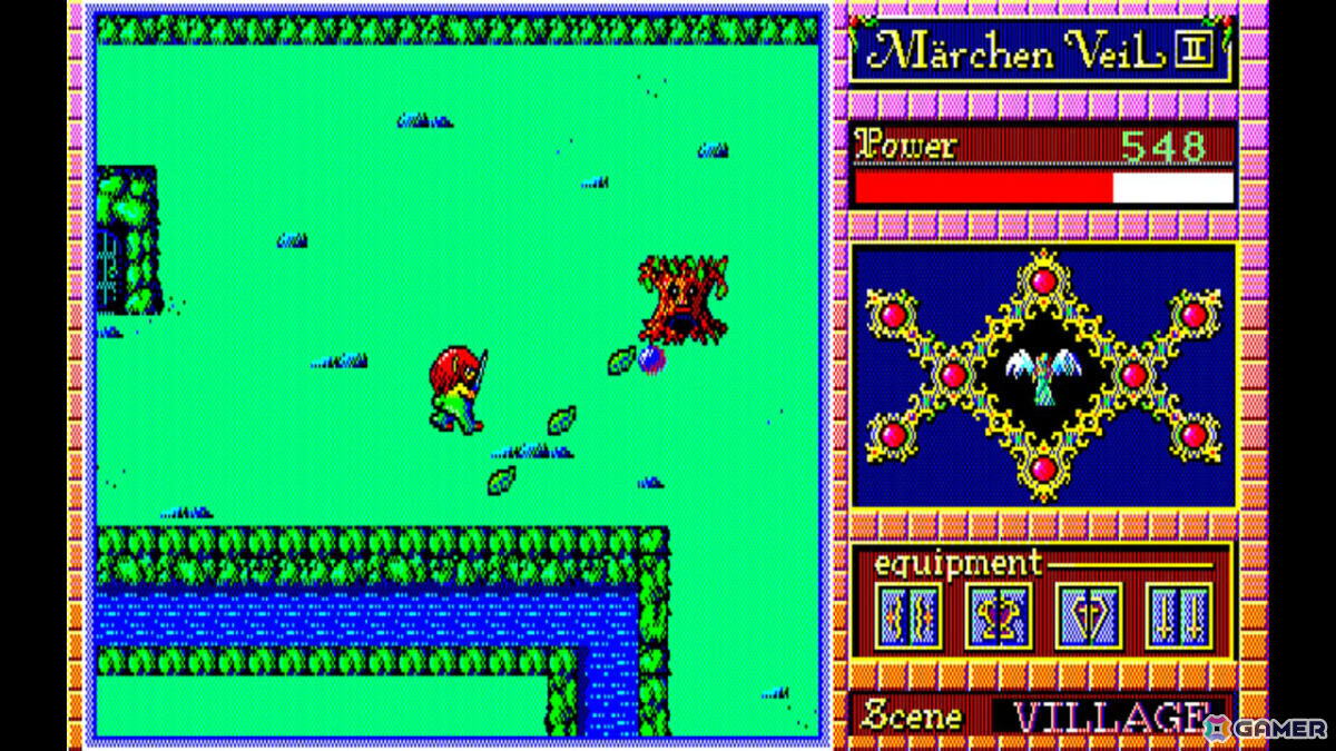 湖の王子となり自分に呪いをかけた魔法使いを探す冒険に出るアクションRPG「EGGコンソール メルヘンヴェールII PC-9801」がSwitchで配信！の画像3