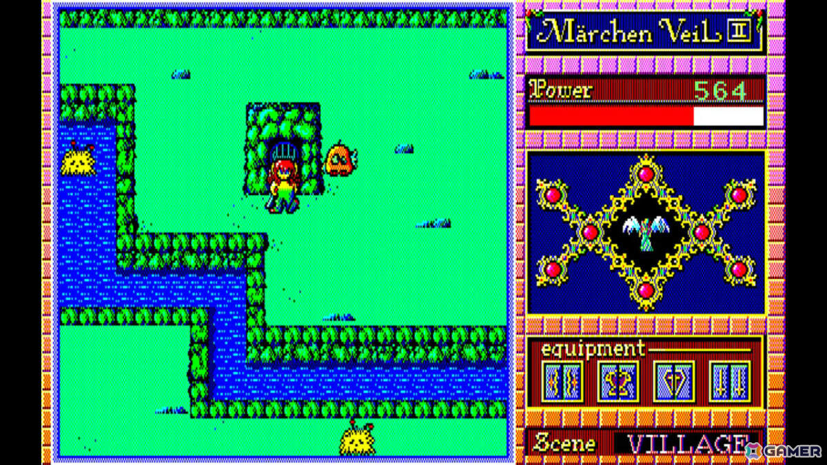 湖の王子となり自分に呪いをかけた魔法使いを探す冒険に出るアクションRPG「EGGコンソール メルヘンヴェールII PC-9801」がSwitchで配信！の画像5