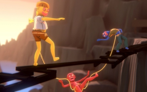 ロープで繋がれた酔っ払いたちが帰宅を目指す最大4人協力のアクションゲーム「Friendly Steps」デモ版がSteamで配信！