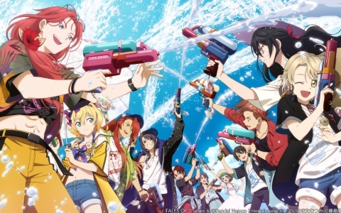 「テイルズ オブ フェスティバル 2026」のイベントキービジュアル/描きおろし等身イラストが公開！水鉄砲を手に夏らしい装いに身を包んだ特別な描きおろしに