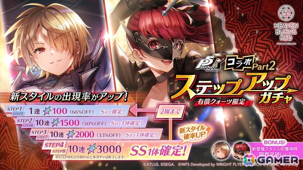 「ヘブバン」で「ペルソナ5 ザ・ロイヤルコラボガチャ Part2」が開催！ヴァイオレットと茅森月歌がコラボスタイルで登場の画像4