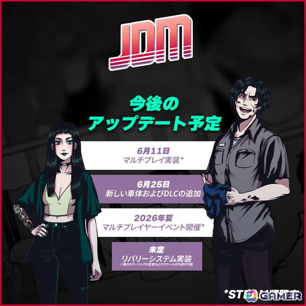 「JDM: Japanese Drift Master」でマルチプレイモードが6月11日より順次実装！仲間と共にカーイベントやドライブが楽しめるようにの画像2
