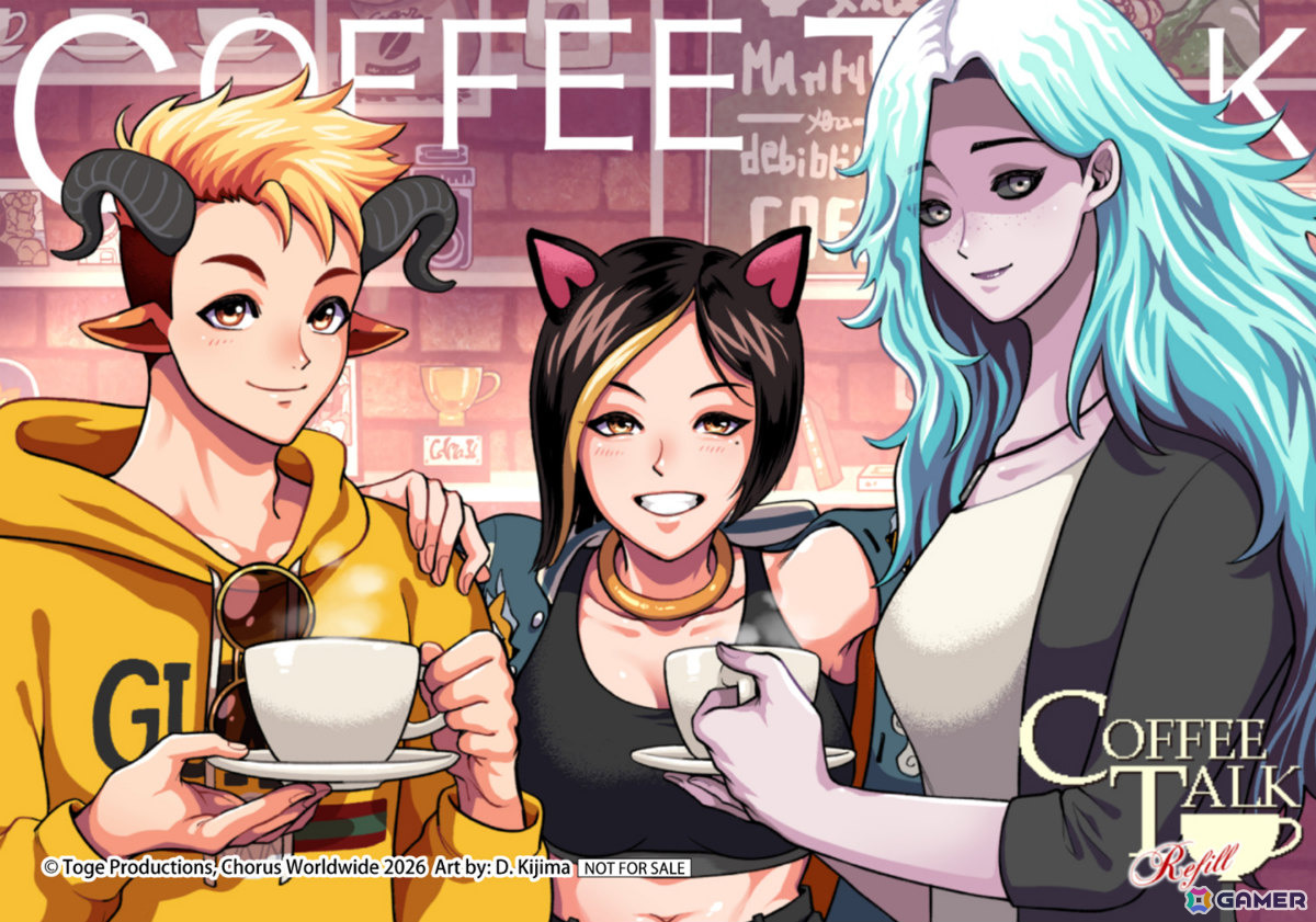フルカラーコミカライズ「コーヒートーク Refill」単行本が発売!ゲームでは描かれないキャラクターたちの日常や裏話が満載の画像