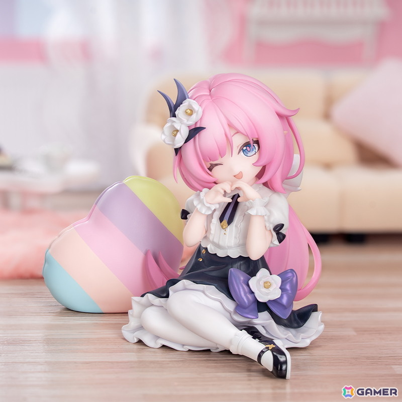 「崩壊3rd」エリシアが可愛らしいデフォルメフィギュアとなって登場!いたずらっぽくウインクをしながら浮かべる明るい笑顔が可憐さを引き立てるの画像