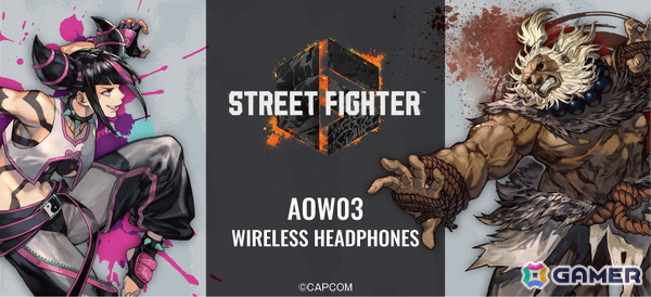 「ストリートファイター6」ジュリと豪鬼の音声ガイダンス搭載ワイヤレスヘッドホンが6月11日より受注販売スタート！の画像1