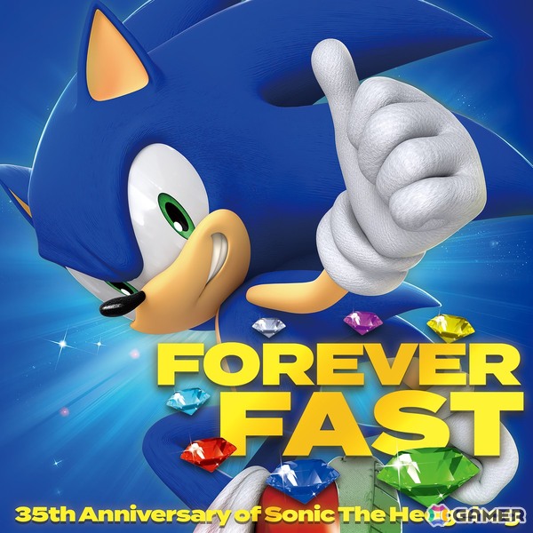 「ソニック」シリーズの35周年を記念したCD「Forever Fast - 35th Anniversary of Sonic The Hedgehog」が6月24日に発売！新録版含む全22曲を収録の画像1
