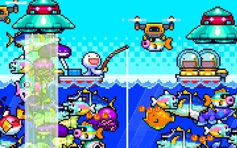 インフレを楽しむ短編インクリメンタル釣りゲーム「海の魚、ぜんぶ釣る」が7月20日に配信！