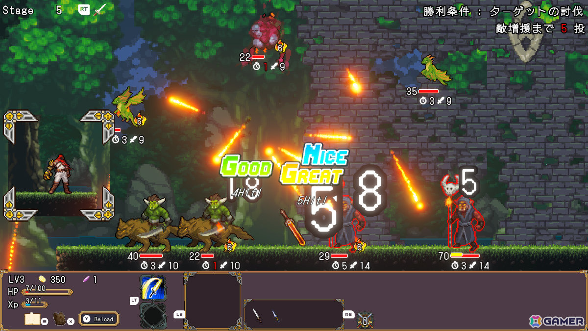 剣を投げ連鎖で敵を一掃するローグライトアクション「ケンナゲェル -SWORD FLINGER-」Steam体験版が配信！の画像4